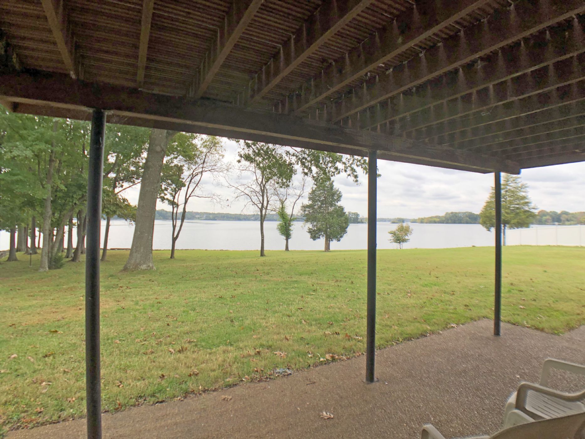 Right View from Patio under Deck Right View from Patio under Deck